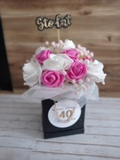 Flower box 18 40 50 60 urodziny imieniny 