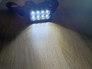 Nowa Mocna latarka czołowa 8x LED czujnik ruchu  USB 