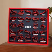 Kalendarz F1 2026+podstawki,Kalendarz dla fanów Formuły 1,Motosport,plakat