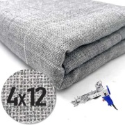 20zł/m2 WYPRZEDAŻ! 4x12 Materiał TUFT TUFTING jak MONK CLOTH Kanwa