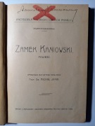 Zamek kaniowski Seweryn Goszczyński 1906