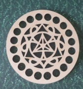 Baza dno koszyka spód koło 10cm makrama wzór 17kosz10