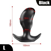 Dildo analne,waginalne buttplug soft 7 cm czarny