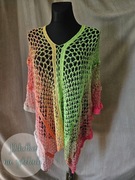 Szydełkowe ponczo plażowe (cover-up) Hot Knot 