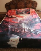 Poszewka na kołdrę i poduszkę 160x220cm motyw japoński