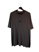 Koszulka Adidas szara z logiem paskami XL