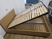 Łóżko VOX Simple 140x200 dąb + czarne płozy, stan bardzo dobry