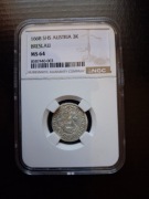 3 krajcary Wrocław (Breslau)1668 NGC MS 64