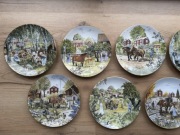 Kolekcjonerskie talerze porcelanowe Björn Gidstam Szwecja vintage