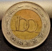 Moneta 100 Forint Węgry 1996 Herb Republiki