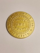 1 funt Australia 1852 kopia 