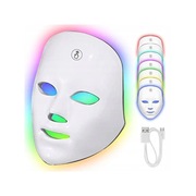 MASKA NA TWARZ LED 7w1 TERAPIA FOTONOWA ANTI AGE LECZENIE ŚWIATŁEM PREZENT