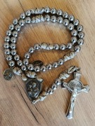 Różaniec Paracord stal nierdzewna 10mm, kolory, wojowniczy. Konfiguracja 