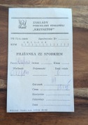 stara etykieta filiżanka ze spodkiem Wawel Zakłady Porcelany Stołowej