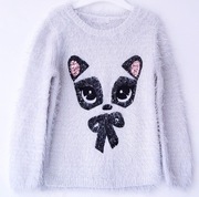 Włochaty puszysty sweter H&M 110/116