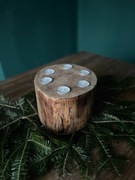 Drewniany świecznik na Tealighty