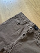Spodnie brązowe H&M rozmiar 30, slim fit