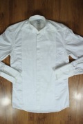 Koszula Stenströms r. 38 męska biała slim dł rękaw bawełniana na spinki