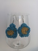 Kolczyki szydełkowe w kształcie kwiatów