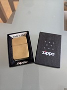 Zapalniczka Zippo oryginal zloty kolor stal szczotkowana