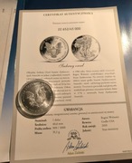 Srebro Moneta Amerykański Srebrny Orzeł 1oz 31.1 g z 2010 r. 999 certyfikat