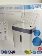 Niszczarka UNITED OFFICE 320246 P-4 21L AutoFeed 75 kart Crosscut 180W NOWA