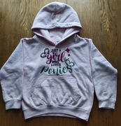 DZIEWCYNKA bluza bardzo łądna z kaptirkiem rozm 116cm