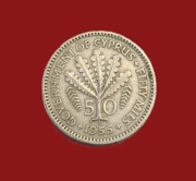 Moneta 50 milów 1955, Cypr