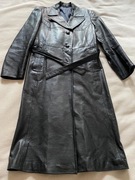 Płaszcz skóra vintage z lat 70, rozmiar 36