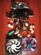 Zestaw przewodów SATA 3, Molex, Wentylatory, Przejściówki, Okazja