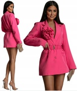 Marynarka długa  z paskiem Ala sukienka 