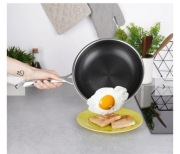 PATELNIA STALOWA Z POWŁOKĄ  TYPU PLASTRA MIODU  22 CM