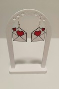 Kolczyki Serce w kopercie 