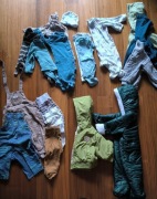 Paczka ubranek 68 kurtka kombinezon 