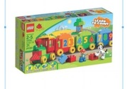 Lego duplo pociąg z cyferkami