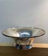 patera z nożką plater PLETE B 9I miska w srebrze z nóżką stara vintage