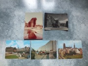 zestaw 5szt. karta pocztowa GDAŃSK lata 1960-1980 stare pocztówki