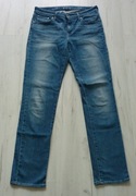 Piękne damskie spodnie jeansowe LEVIS rozmiar W28 L32 M STRETCH jeans