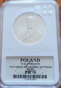 10 zl. 100 ecie Uniwer. Poznańskiego 2019r. Pr 70 