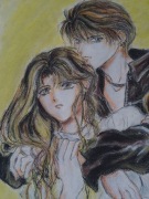 Rysunek jak Setsuna Mudo „Angel Sanctuary”