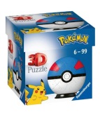 Puzzle 3D Ravensburger kula pokemon niebieska 54 el. 112654