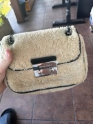 Michael Kors Sloan Crossbody Shearling Torebka z Naturalnym Futerkiem