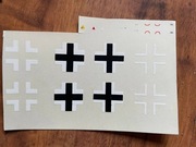 Kalkomania Balkenkreuz (Messerschmitt Bf-109) skala 1:48