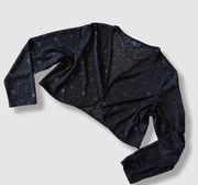 Zay Bolerko wizytowe czarne z połyskiem długi rękaw XL /  XXL 