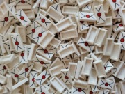 LEGO tile 1x2 listy 20szt elementy mix 