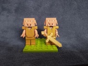 Minifigurka oryginalna LEGO Piglin Min096 Minecraft dwie sztuki