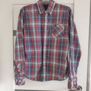 Tommy Hilfiger denim koszula w kratę sportowa L 