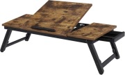 Stolik pod laptopa regulowany 71x35x23 cm PÓŁKA PODKŁADKA LOFT RUSTYKALNY