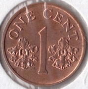 SINGAPUR 1 cent 1998, KM# 98, AU