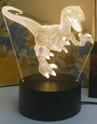 HIT!!! LAMPKA NOCNA Z VELORAPTOREM (CIEPŁA BARWA) +GRATIS!